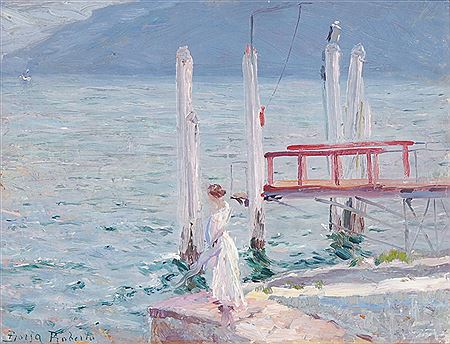 Elegante Dame am Bootsanlegesteg am Lago Maggiore by Roberto Borsa - Auction record, sale price, and art valuation. Compare with similar artists and explore comparable artworks.