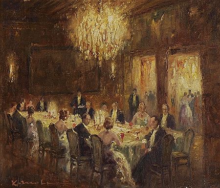 Bankett by Karl Mohr - Auction record, sale price, and art valuation. Compare with similar artists and explore comparable artworks.