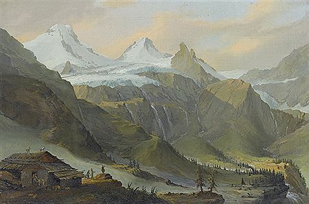 Blick von Breitlauinen gegen den Breithorngletscher