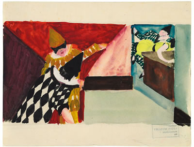 Zwei Clowns vor dem Auftritt by Louis Moilliet - Auction record, sale price, and art valuation. Compare with similar artists and explore comparable artworks.