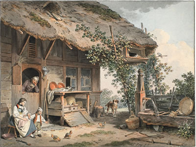 Junge Bäuerin vor der Tür ihres Hofes sitzend, mit zwei Kindern, an der Türe der junge Bauer by Sigmund Freudenberger - Auction record, sale price, and art valuation. Compare with similar artists and explore comparable artworks.