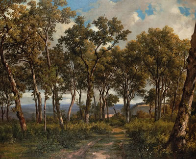 Lichtes Eichenwäldchen by Johann Jacob Ulrich - Auction record, sale price, and art valuation. Compare with similar artists and explore comparable artworks.