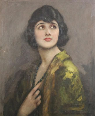 Portrait of a lady by John Hodgson Campbell - Auction record, sale price, and art valuation. Compare with similar artists and explore comparable artworks.