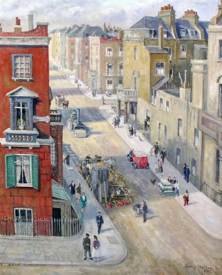Pimlico street scene by Sydney Maiden - Auction record, sale price, and art valuation. Compare with similar artists and explore comparable artworks.