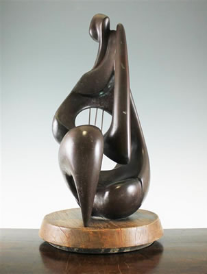 "David Playing Harp"
