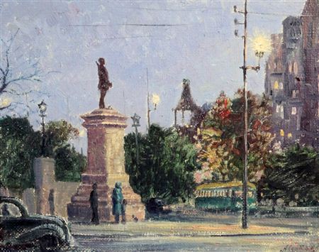 Sample artwork by Allon Francis Cook (1907 - 1971), known for painting - View similar artists and auction records