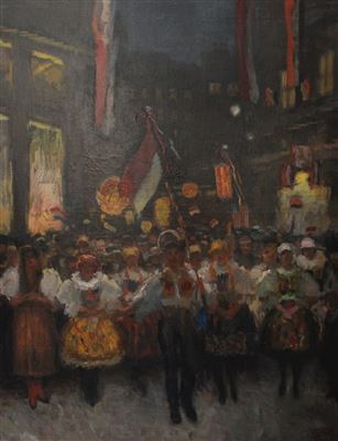 Czech Independence Parade by Frantisek Xaver Naske - Auction record, sale price, and art valuation. Compare with similar artists and explore comparable artworks.