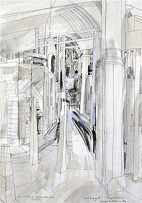 Borough Market, Southwark by Richard Demarco - Auction record, sale price, and art valuation. Compare with similar artists and explore comparable artworks.