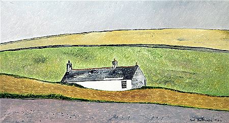 Cottage in a landscape