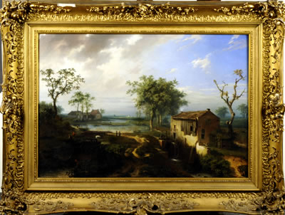 Paysage anime avec Moulin a Eau