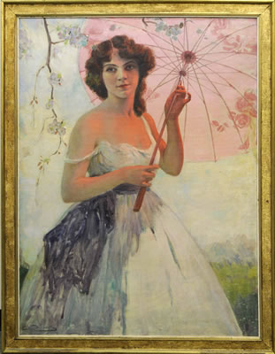 Jeune Femme à l'Ombrelle by Edmond Doumont - Auction record, sale price, and art valuation. Compare with similar artists and explore comparable artworks.