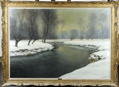 Rivière enneigée
