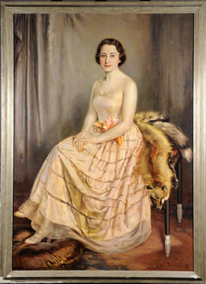 Elégante en Robe du Soir.