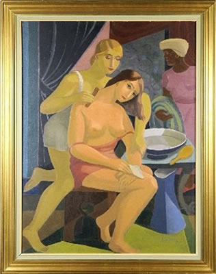 Après le Bain by Edgar Scauflaire - Auction record, sale price, and art valuation. Compare with similar artists and explore comparable artworks.
