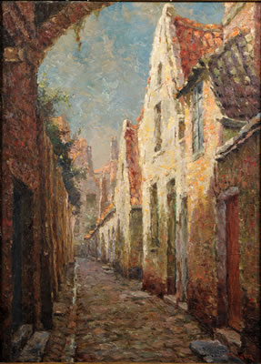 Ruelle ensoleillée.
