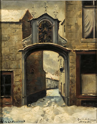 Rue de la Cigogne à Bruxelles.