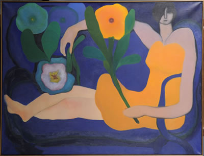Femme et Fleurs
