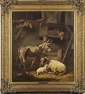 Intérieur d'Etable avec âne et mouton. by Louis Verboeckhoven - Auction record, sale price, and art valuation. Compare with similar artists and explore comparable artworks.