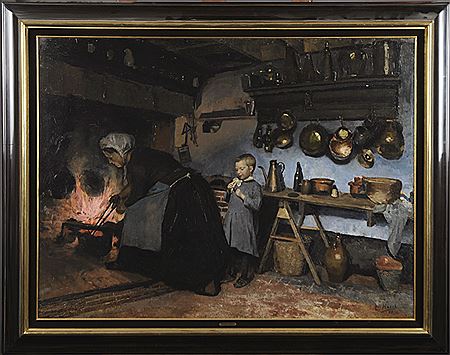 Intérieur à la cheminée (daté 90) by Leopold Haeck - Auction record, sale price, and art valuation. Compare with similar artists and explore comparable artworks.