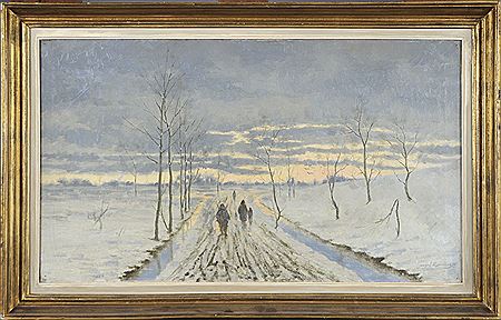 Chemin enneigé by Joseph Heymans II - Auction record, sale price, and art valuation. Compare with similar artists and explore comparable artworks.