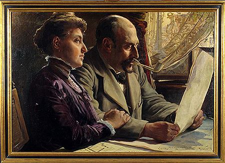 Portrait d'Elise et Ferdinand Dierkens (architecte)