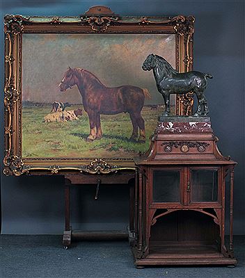 Sample artwork by Georges Bernier (1862 - 1918), known for animals, horses, landscape, townscape painting - View similar artists and auction records