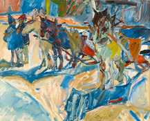 Sample artwork by Hannes Gruber (1928 - 2016), known for painting - View similar artists and auction records