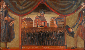 Landsgemeinde in Trogen, 1916 by Ernst Georg Ruegg - Auction record, sale price, and art valuation. Compare with similar artists and explore comparable artworks.