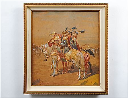 Trumpeters Sounding Victory by Kajetan Kosinski - Auction record, sale price, and art valuation. Compare with similar artists and explore comparable artworks.