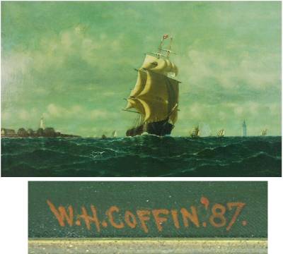 Clipper Ship Off Boston Light