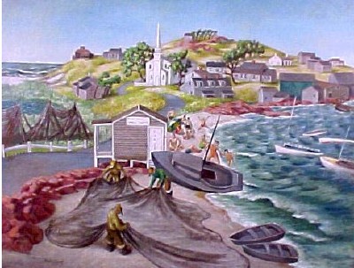 Sample artwork by Molly Luce (1896 - 1986), known for landscape-town, figure and genre painting - View similar artists and auction records