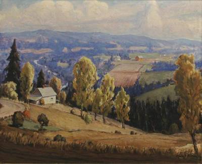 Hill Farm Near Euguene, Oregon by Cyrus James Fulton - Auction record, sale price, and art valuation. Compare with similar artists and explore comparable artworks.