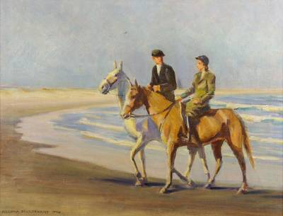 Couple on Horseback, First Beach