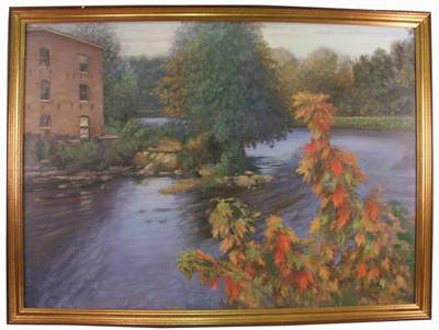 Old Dam, the Charles River, Watertown Newton Line