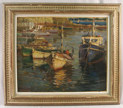 Boats Rendevous by Antonio Cirino - Auction record, sale price, and art valuation. Compare with similar artists and explore comparable artworks.