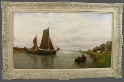 A Scene on the Norolk Broads