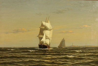 Sample artwork by William Edward Norton (1843 - 1916), known for marine, sailing ship, figure, genre, animal and landscape painting - View similar artists and auction records