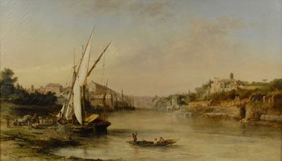 ITALIAN HARBOR SCENE