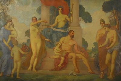 STUDY FOR ROMAN MURAL, FOR A THEATRE LOBBY