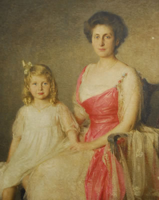 PORTRAIT OF A BOSTON LADY WITH DAUGHTER