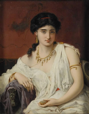 PORTRAIT OF A YOUNG WOMAN IN WHITE