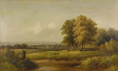 Pastoral Sunlit Landscape