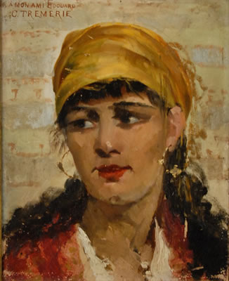 PORTRAIT OF A GIRL WITH YELLOW SCARF