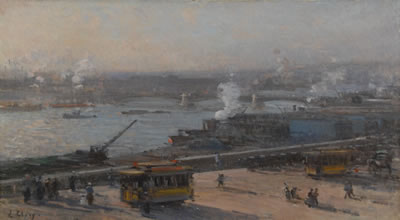 VIEW OF THE PORT OF ROUEN
