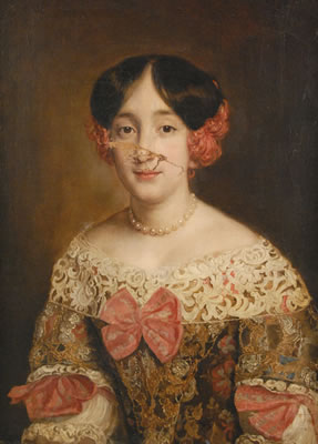 HALF LENGTH PORTRAIT OF ANGELA CHIGI