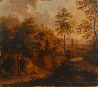 TRAVELER IN A LANDSCAPE