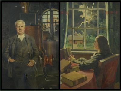 BEN FRANKLIN and THOMAS EDISON (2)