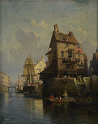 DUTCH PORT SCENE