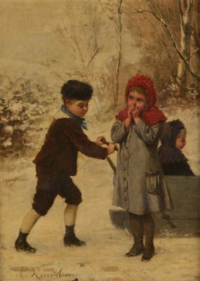 CHILDREN IN THE SNOW