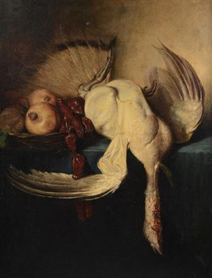 STILL LIFE WITH FRUIT AND FOWL